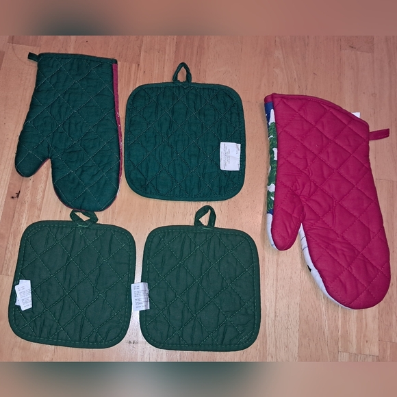 OVEN MITT POT HOLDER BUNDLE HOLIDAY theme - Picture 2 of 8